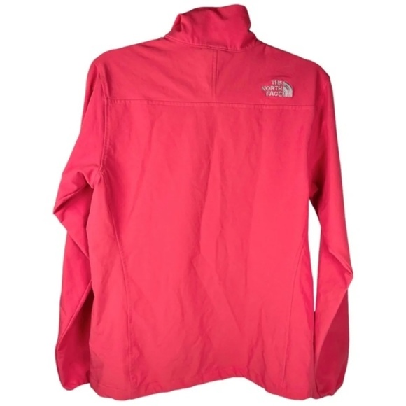 The North Face womens medium Apex TNF 1/4 Zip HOT PINK pullover Jacket - Picture 2 of 7